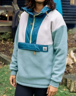 Fleece|Fleece|Passenger Maren Half Zip Recycled Sherpa Fleece - Arctic