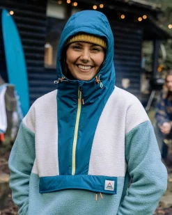 Fleece|Fleece|Passenger Maren Half Zip Recycled Sherpa Fleece - Arctic