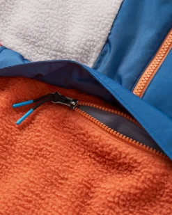 Fleece|Fleece|Passenger Maren Half Zip Recycled Sherpa Fleece - Burnt Orange BurntOrange