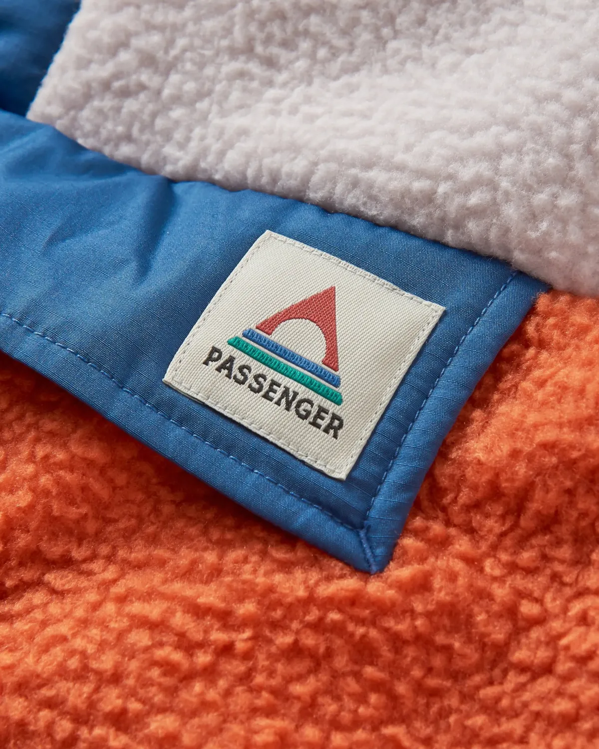 Fleece|Fleece|Passenger Maren Half Zip Recycled Sherpa Fleece - Burnt Orange BurntOrange