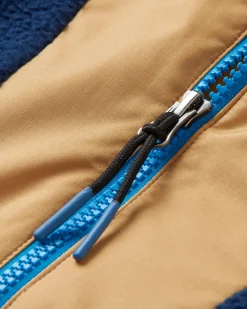 Fleece|Fleece|Passenger Maren Half Zip Recycled Sherpa Fleece - Bluejay