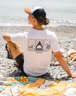 T-Shirts & Tank Tops|T-Shirts & Tank Tops|Passenger Maverick Recycled Cotton T-Shirt - White