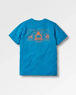 T-Shirts & Tank Tops|T-Shirts & Tank Tops|Passenger Maverick Recycled Cotton T-Shirt - Blue Pool BluePool
