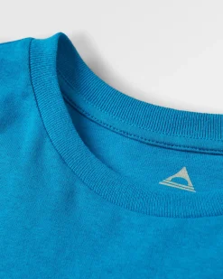 T-Shirts & Tank Tops|T-Shirts & Tank Tops|Passenger Maverick Recycled Cotton T-Shirt - Blue Pool BluePool