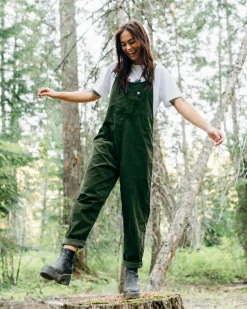 Pants|Overalls & Pants|Passenger Meadows Organic Cotton Corduroy Overalls - Fir Tree FirTree