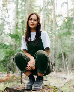 Pants|Overalls & Pants|Passenger Meadows Organic Cotton Corduroy Overalls - Fir Tree FirTree