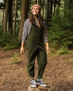 Pants|Overalls & Pants|Passenger Meadows Organic Cotton Corduroy Overalls - Fir Tree FirTree