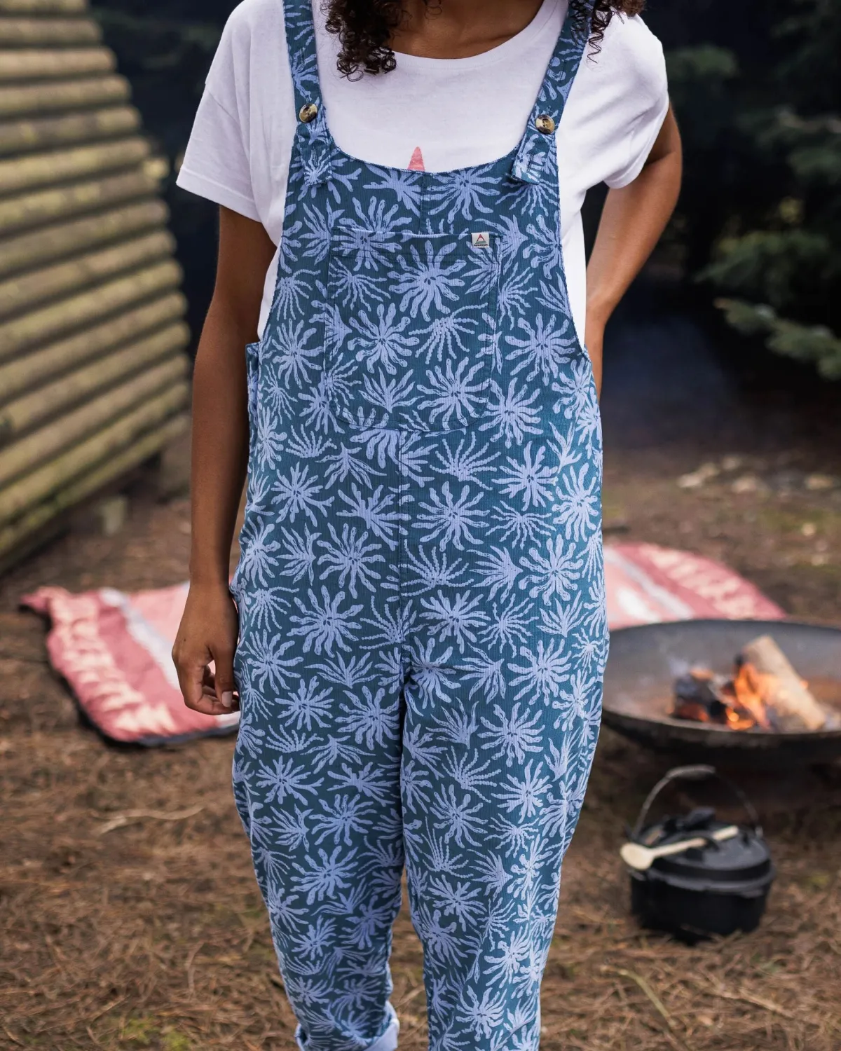 Overalls & Pants|Pants|Passenger Meadows Organic Cotton Cord Overalls - Seaweed Blue Steel SeaweedBlueSteel