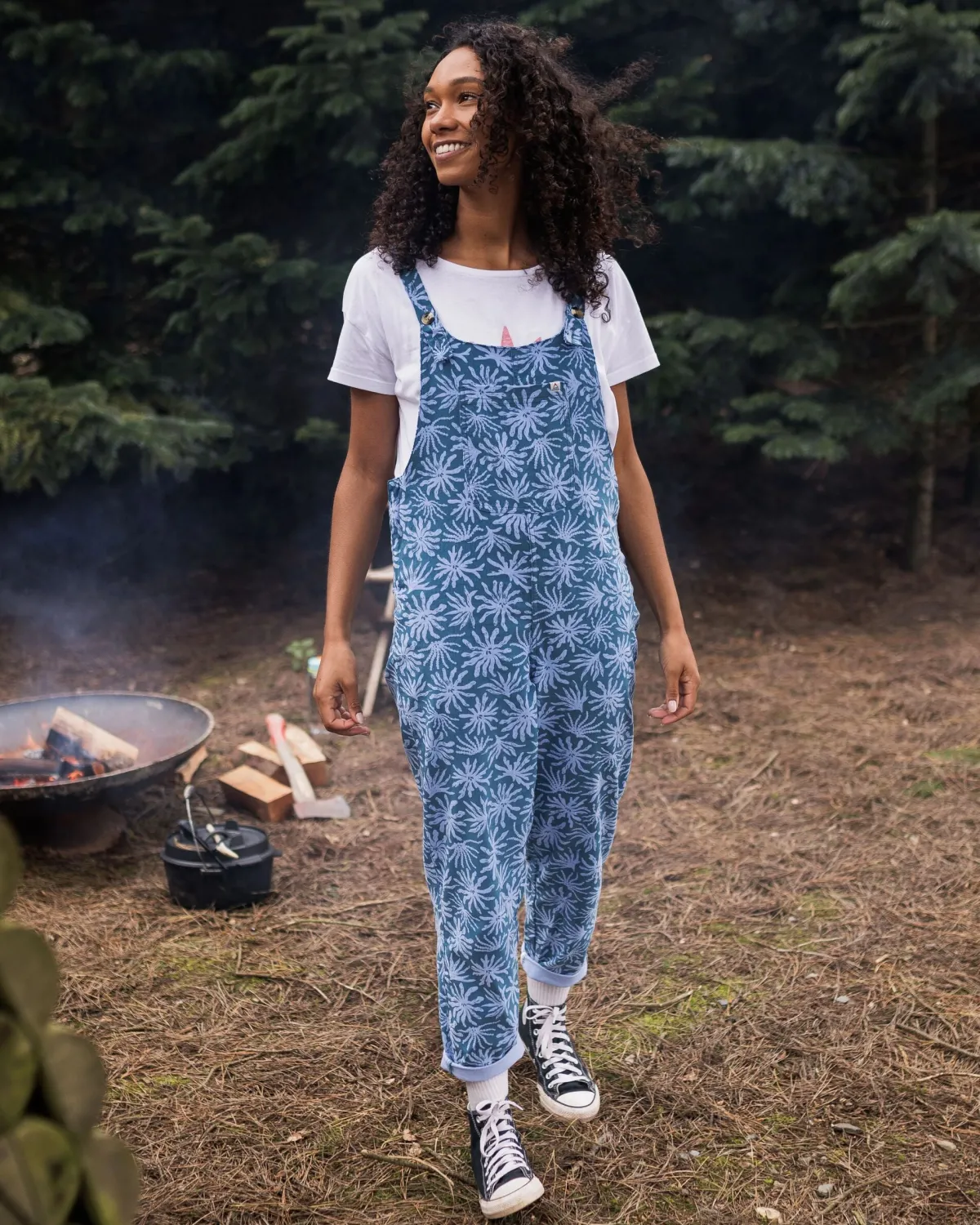 Overalls & Pants|Pants|Passenger Meadows Organic Cotton Cord Overalls - Seaweed Blue Steel SeaweedBlueSteel