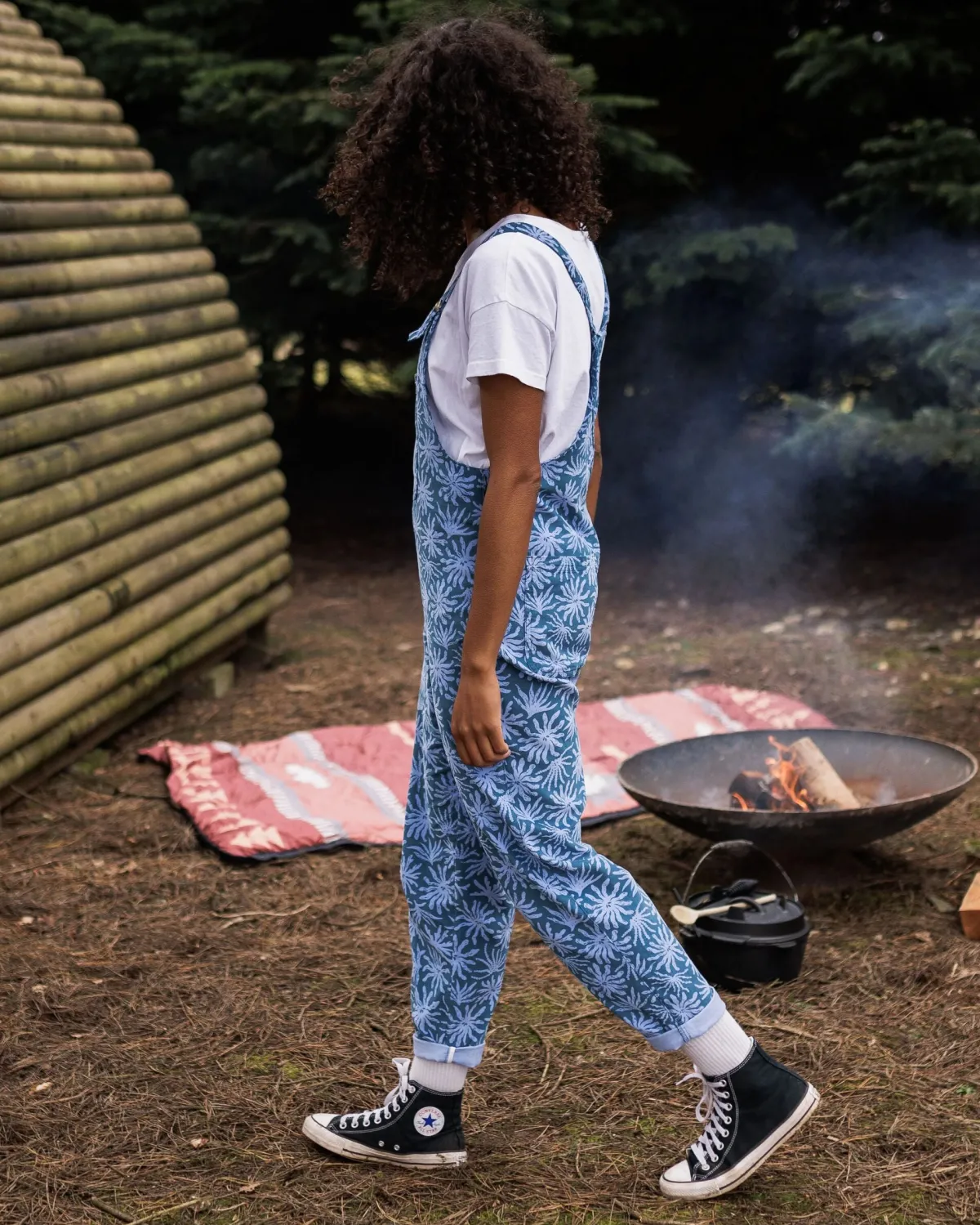Overalls & Pants|Pants|Passenger Meadows Organic Cotton Cord Overalls - Seaweed Blue Steel SeaweedBlueSteel