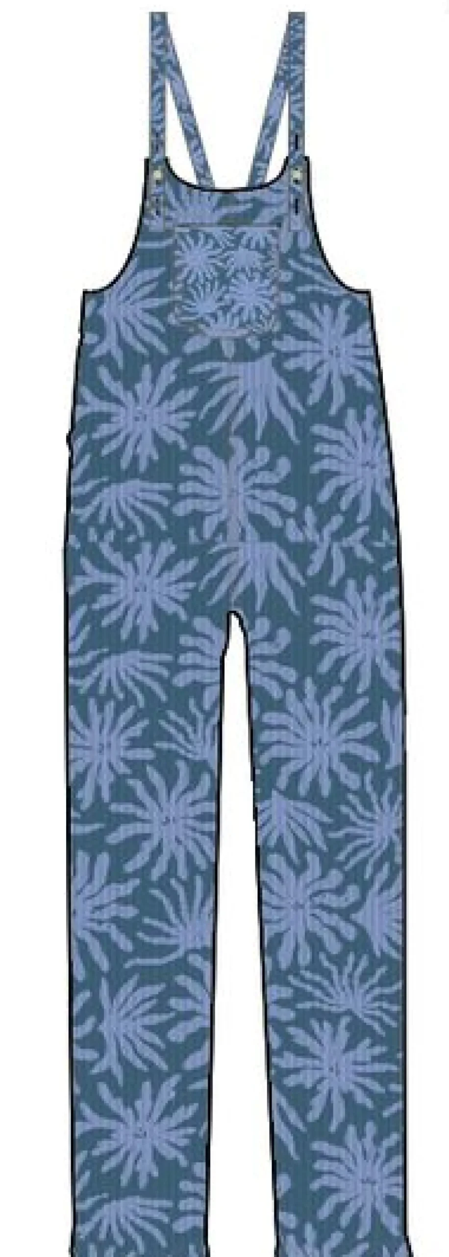 Overalls & Pants|Pants|Passenger Meadows Organic Cotton Cord Overalls - Seaweed Blue Steel SeaweedBlueSteel