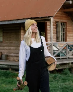 Pants|Overalls & Pants|Passenger Meadows Organic Cotton Cord Overalls - Black