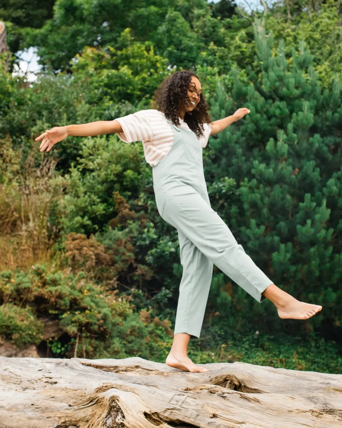 Pants|Overalls & Pants|Passenger Meadows Organic Cotton Overalls - Pistachio