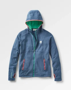 Hoodies|Outdoor Active|Passenger Men's Pinegrove Recycled Polartec Fleece Hoodie - Dark Denim Marl DarkDenimMarl