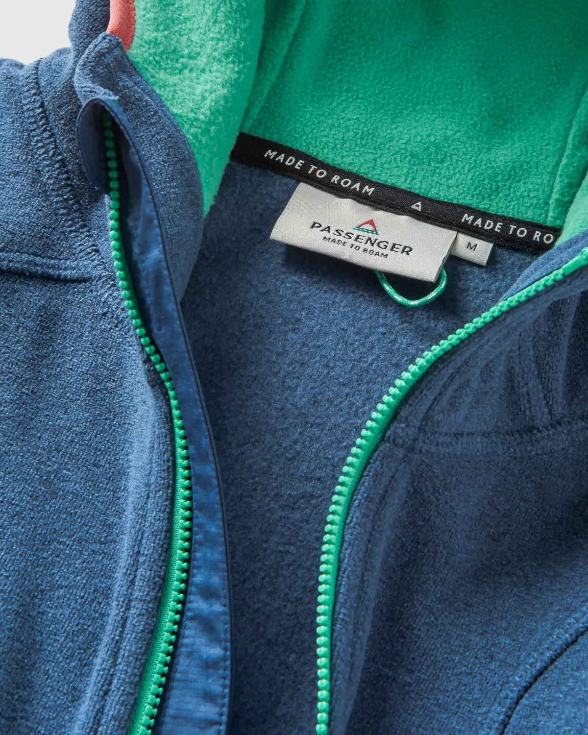 Hoodies|Outdoor Active|Passenger Men's Pinegrove Recycled Polartec Fleece Hoodie - Dark Denim Marl DarkDenimMarl