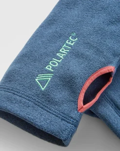 Hoodies|Outdoor Active|Passenger Men's Pinegrove Recycled Polartec Fleece Hoodie - Dark Denim Marl DarkDenimMarl