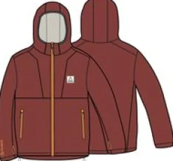 Hoodies|Tops|Passenger Men's Pinegrove Recycled Polartec Fleece Hoodie - Red Ochre RedOchre