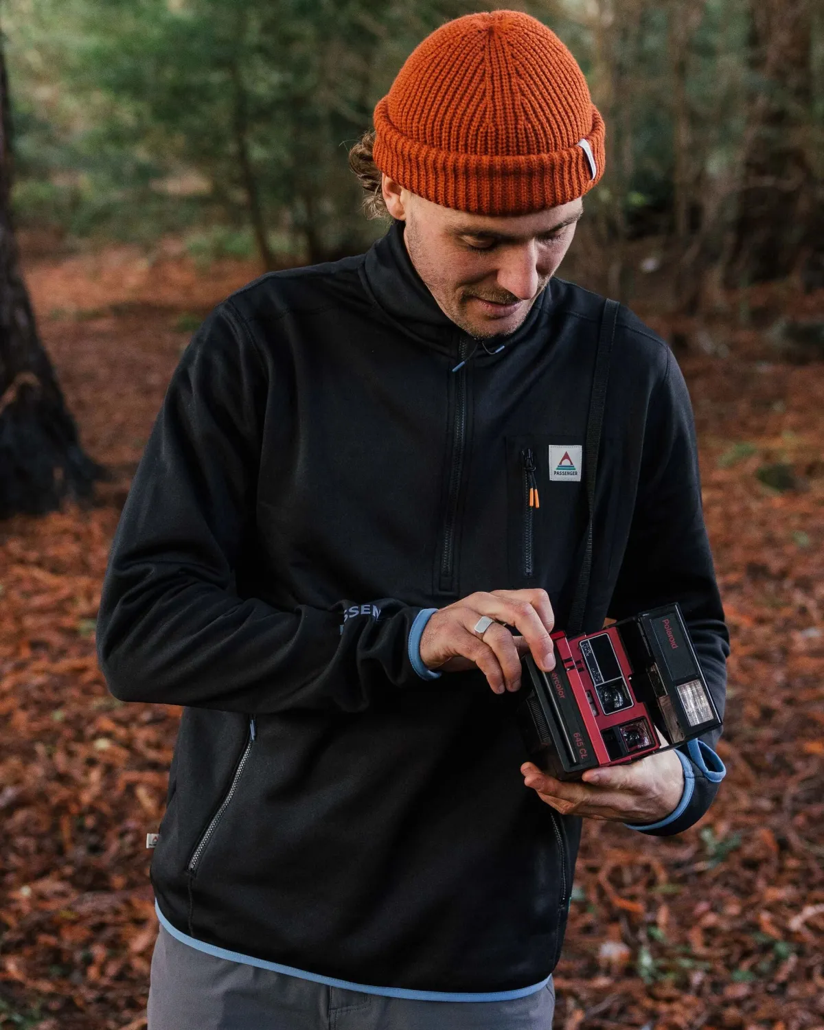 Fleece|Outdoor Active|Passenger Men's Solitude Recycled Polartec® Fleece Pullover - Black