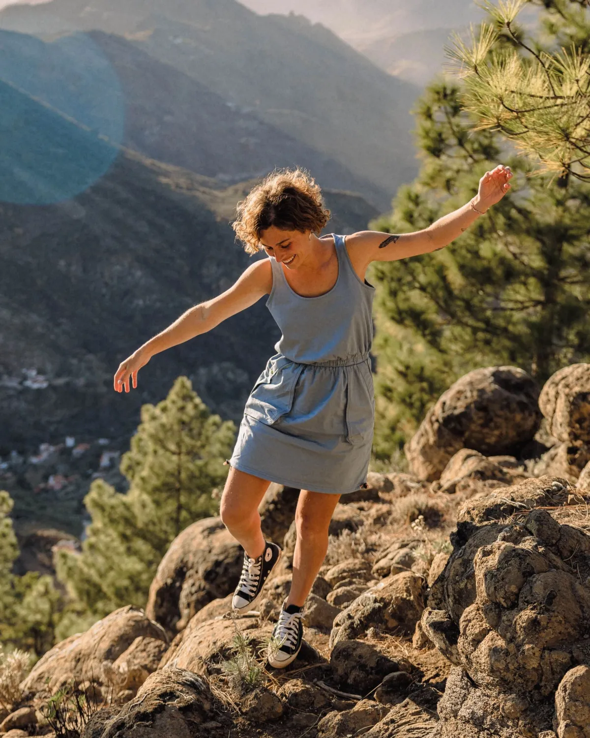Dresses|Dresses & Skirts|Passenger Mesmorise Organic Cotton Dress - Faded Denim FadedDenim