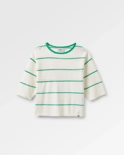 Sweaters|Knitwear|Passenger Migrate Organic Knitted Sweater - Green spruce stripe Greensprucestripe