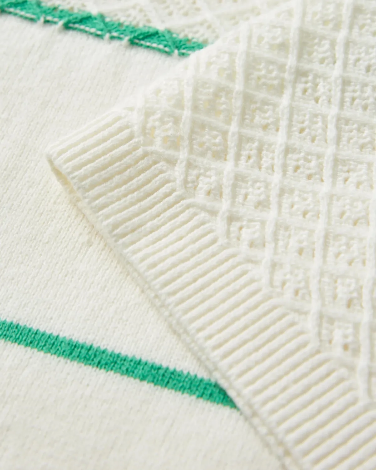 Sweaters|Knitwear|Passenger Migrate Organic Knitted Sweater - Green spruce stripe Greensprucestripe