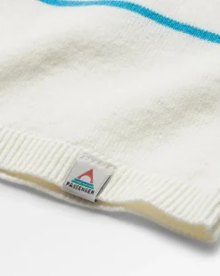 Knitwear|Sweaters|Passenger Migrate Organic Knitted Sweater - Blue Pool Stripe BluePoolStripe