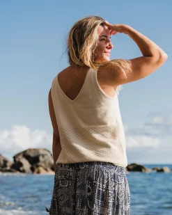 Knitwear|Tank Tops|Passenger Migrate Organic Knitted Tank Top - Oat