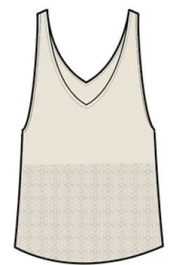 Knitwear|Tank Tops|Passenger Migrate Organic Knitted Tank Top - Oat