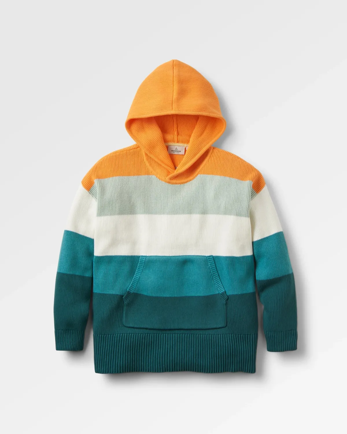 Hoodies|Knitwear|Passenger Moments Oversized Organic Cotton Knitted Hoodie - Multi Stripe MultiStripe