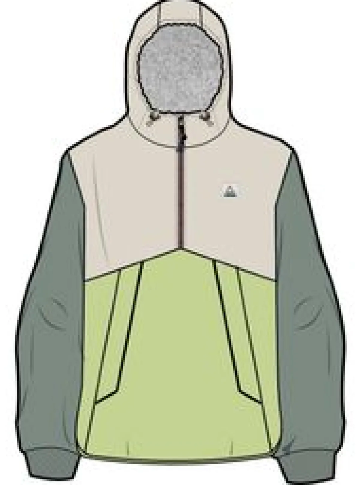 Jackets|Insulated|Passenger Moonlight Recycled Insulated Pullover - Lime Juice LimeJuice
