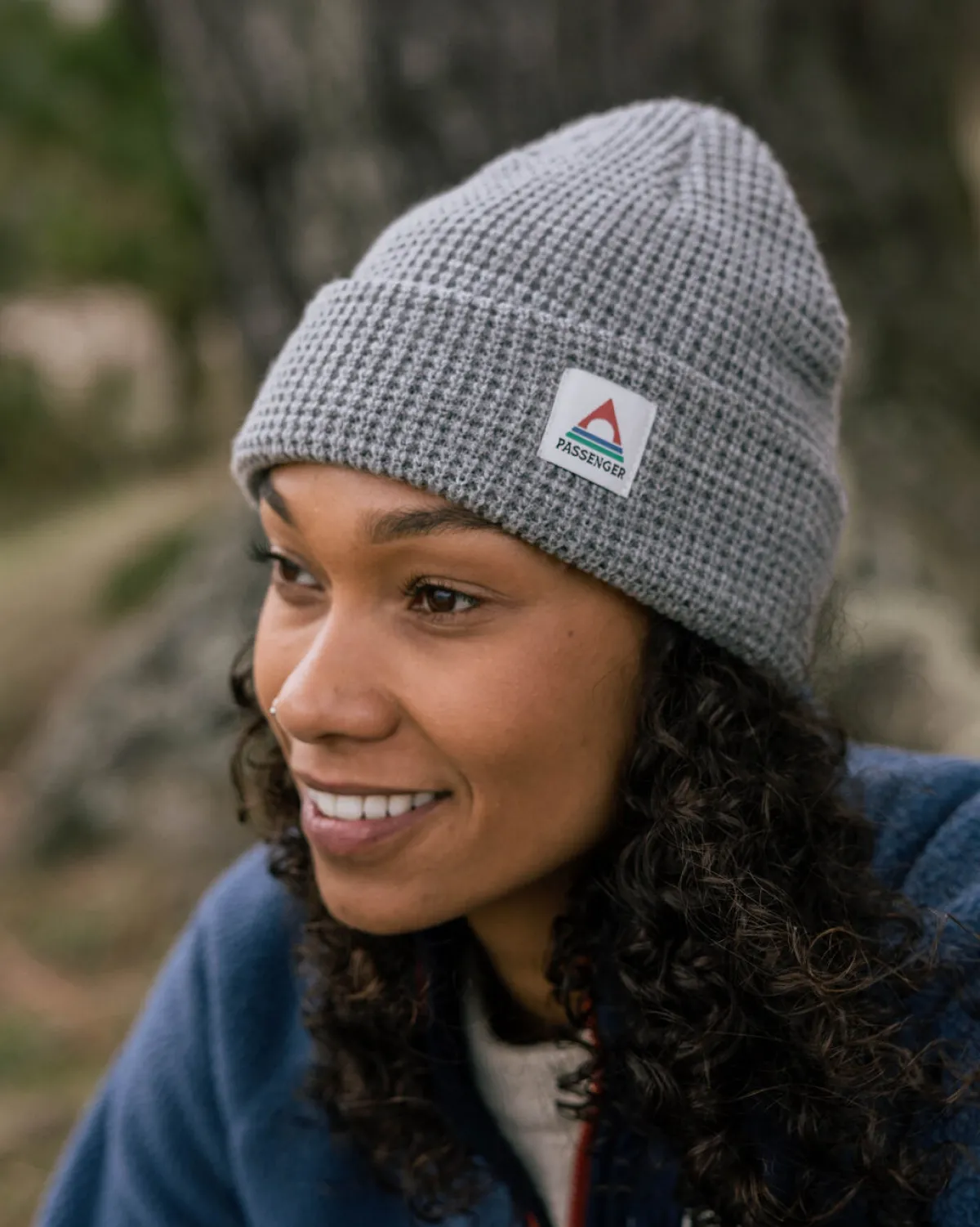 Beanies|Beanies|Passenger Moss Double Layer Recycled Waffle Beanie - Gray Marl GrayMarl