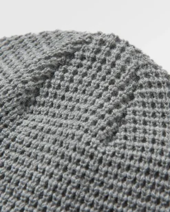 Beanies|Beanies|Passenger Moss Double Layer Recycled Waffle Beanie - Gray Marl GrayMarl
