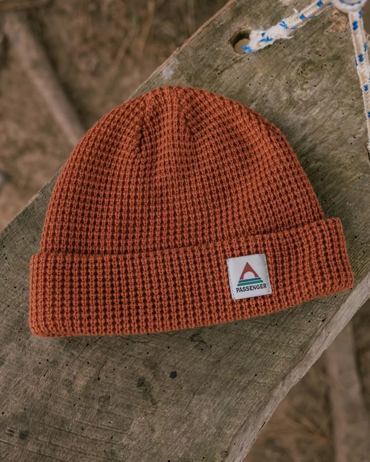 Beanies|Beanies|Passenger Moss Double Layer Recycled Waffle Hat - Baked Clay BakedClay