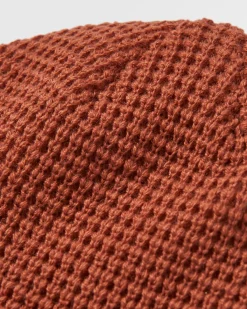 Beanies|Beanies|Passenger Moss Double Layer Recycled Waffle Hat - Baked Clay BakedClay