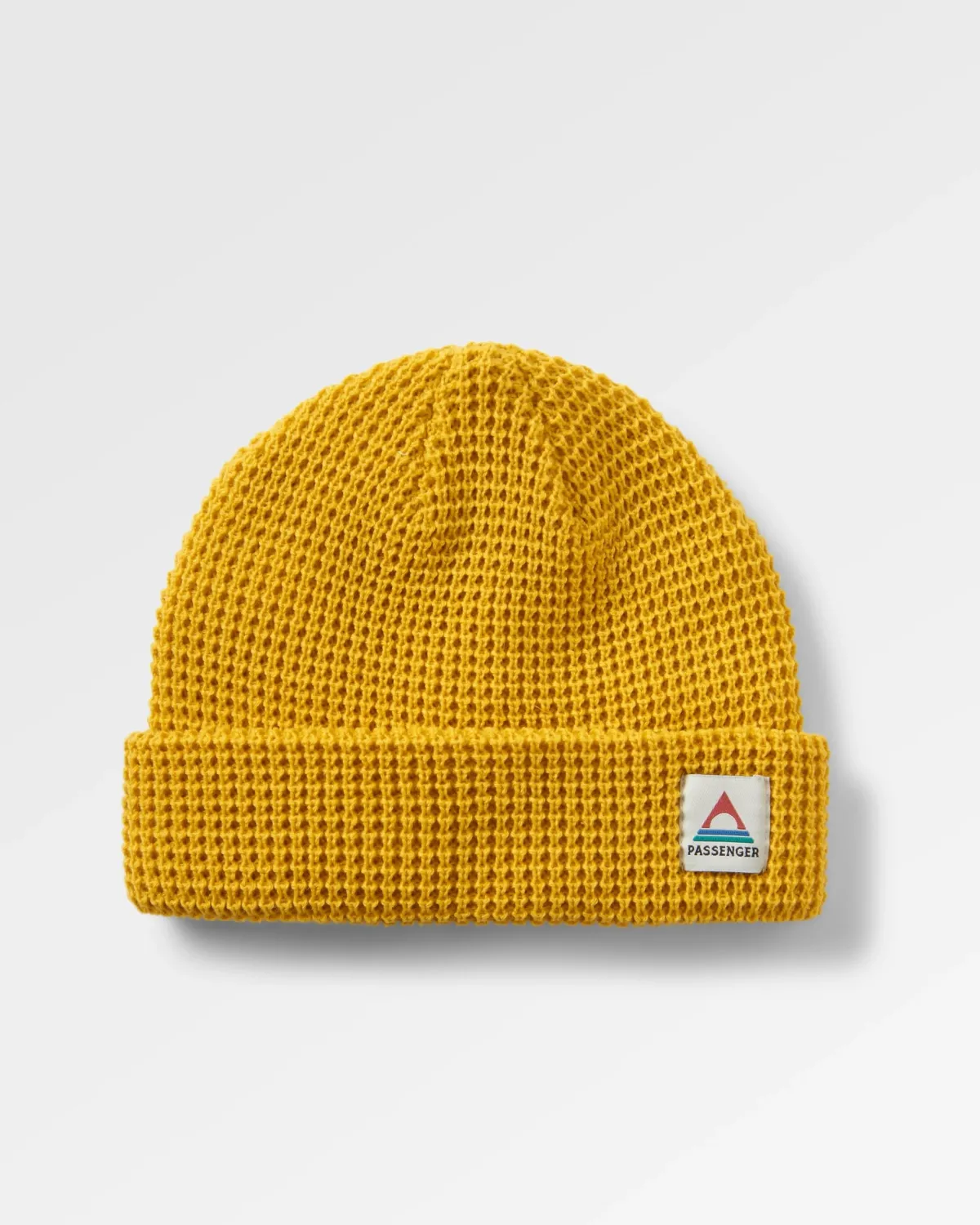 Beanies|Beanies|Passenger Moss Double Layer Recycled Waffle Beanie - Mustard Yellow MustardYellow