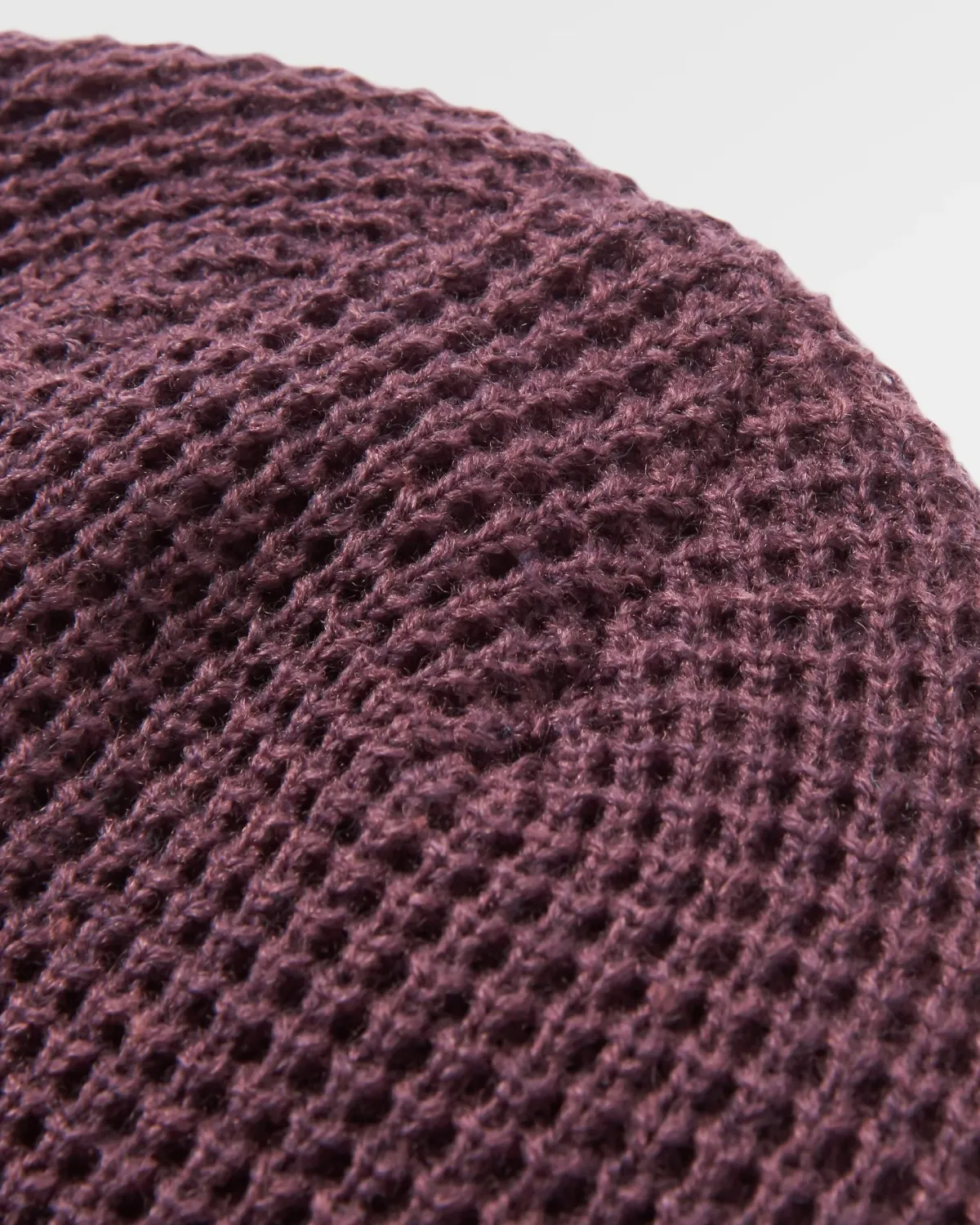 Beanies|Beanies|Passenger Moss Recycled Double Layer Waffle Beanie - Deep Plum DeepPlum