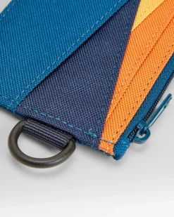 Backpacks & Bags|Backpacks & Bags|Passenger Mountain Recycled Card Holder - Tidal Blue Orange Multi TidalBlueOrangeMulti