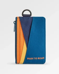 Backpacks & Bags|Backpacks & Bags|Passenger Mountain Recycled Card Holder - Tidal Blue Orange Multi TidalBlueOrangeMulti