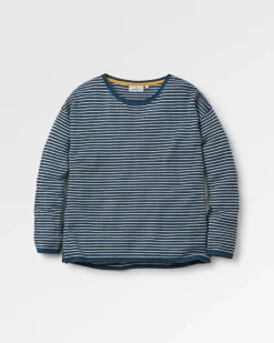 Knitwear|Sweaters|Passenger Muir Organic Knitted Sweater - Dark Denim DarkDenim