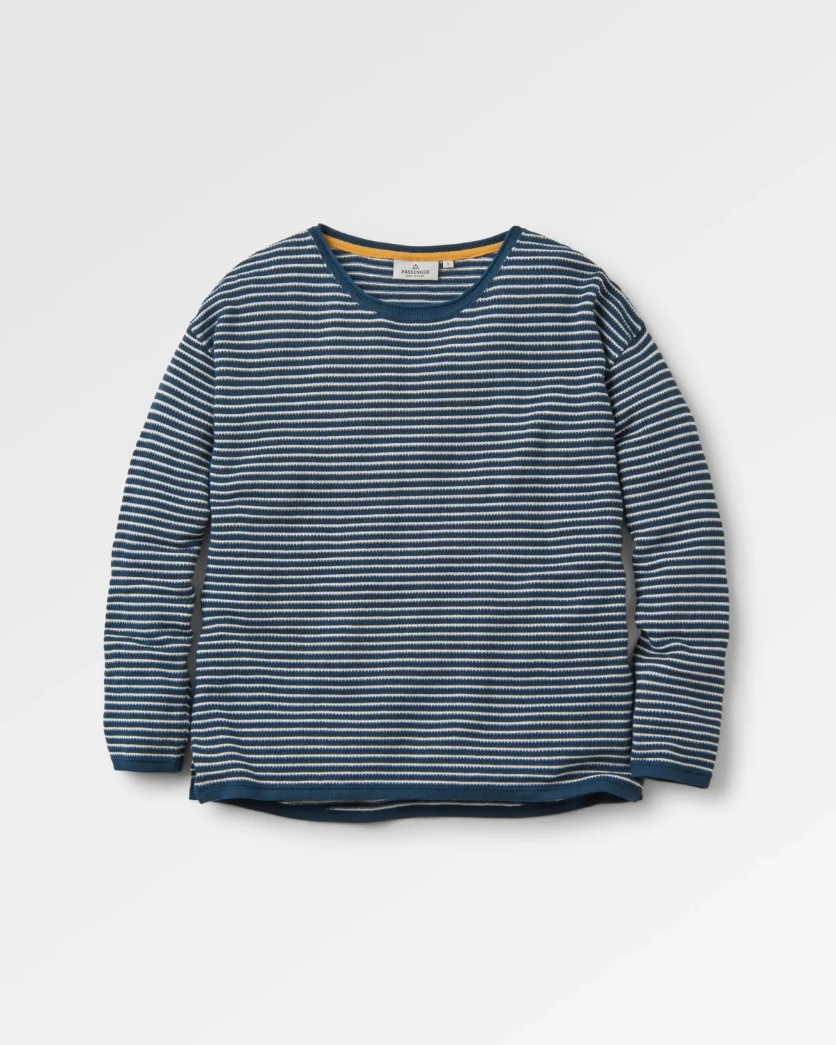 Knitwear|Sweaters|Passenger Muir Organic Knitted Sweater - Dark Denim DarkDenim