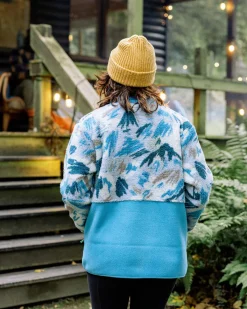 Fleece|Fleece|Passenger Navegado Recycled Soft-Touch Sherpa Fleece - Abstract Mountain Blue Fog AbstractMountainBlueFog