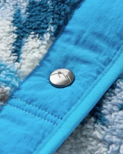 Fleece|Fleece|Passenger Navegado Recycled Soft-Touch Sherpa Fleece - Abstract Mountain Blue Fog AbstractMountainBlueFog
