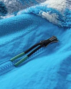 Fleece|Fleece|Passenger Navegado Recycled Soft-Touch Sherpa Fleece - Abstract Mountain Blue Fog AbstractMountainBlueFog