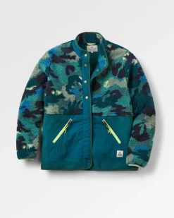 Fleece|Fleece|Passenger Navegado Recycled Soft-Touch Sherpa Fleece - Alpine Camo Rain Forest AlpineCamoRainForest