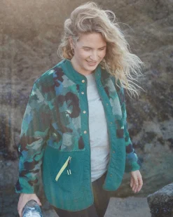 Fleece|Fleece|Passenger Navegado Recycled Soft-Touch Sherpa Fleece - Alpine Camo Rain Forest AlpineCamoRainForest