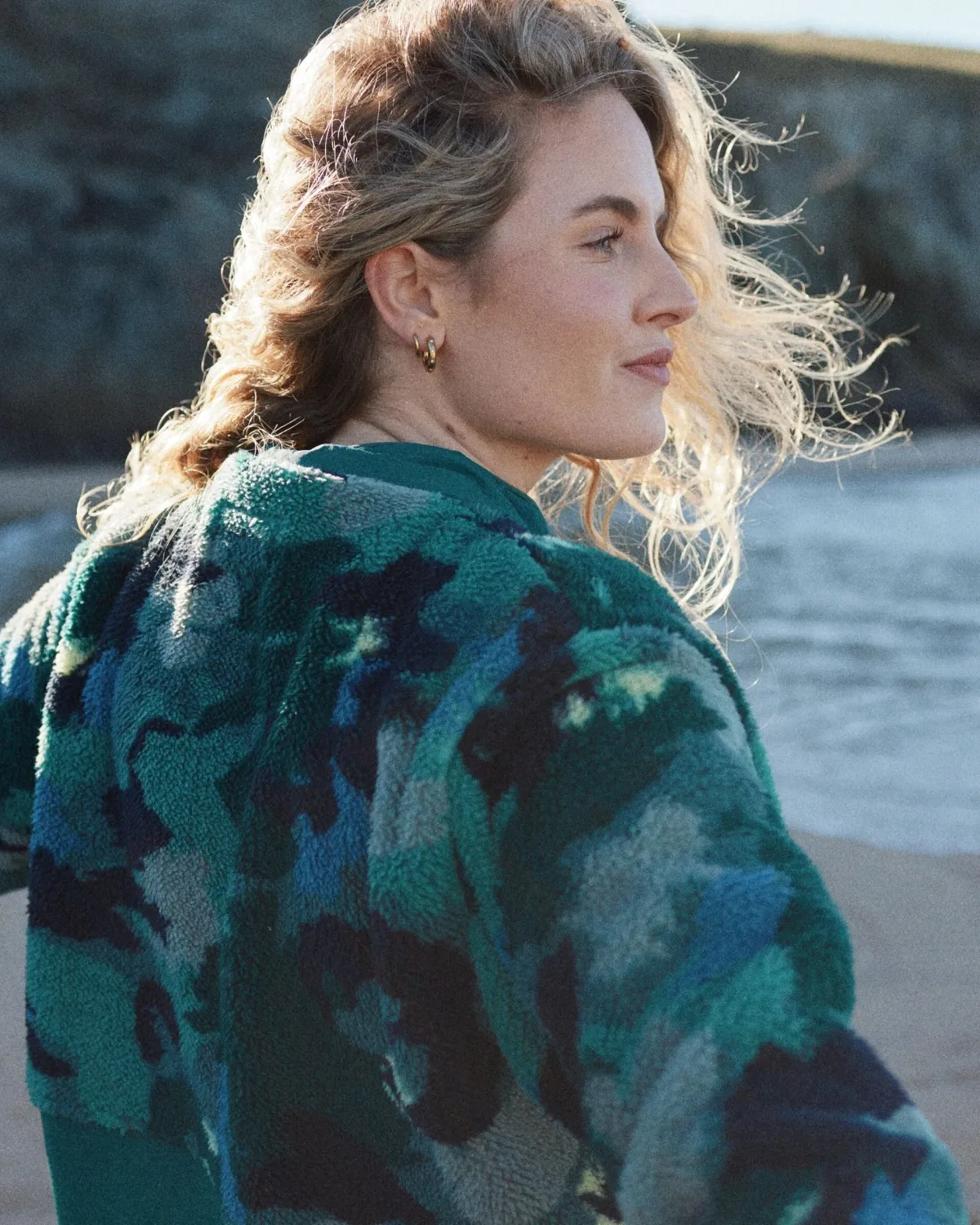Fleece|Fleece|Passenger Navegado Recycled Soft-Touch Sherpa Fleece - Alpine Camo Rain Forest AlpineCamoRainForest