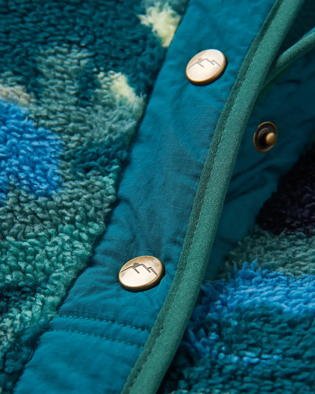 Fleece|Fleece|Passenger Navegado Recycled Soft-Touch Sherpa Fleece - Alpine Camo Rain Forest AlpineCamoRainForest