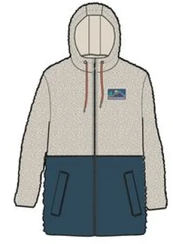 Fleece|Fleece|Passenger Nestling Recycled Polar-Lined Sherpa Fleece - Tidal Blue TidalBlue