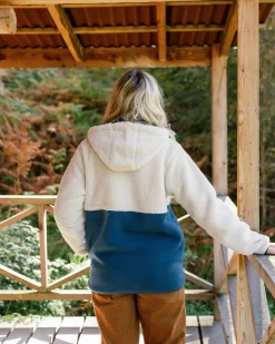 Fleece|Fleece|Passenger Nestling Recycled Polar-Lined Sherpa Fleece - Tidal Blue TidalBlue