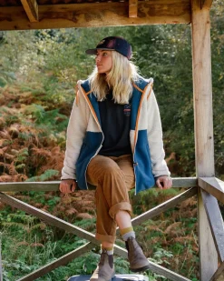Fleece|Fleece|Passenger Nestling Recycled Polar-Lined Sherpa Fleece - Tidal Blue TidalBlue
